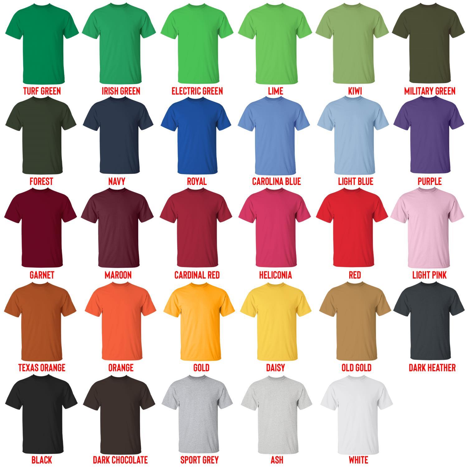 t shirt color chart - Hellsing Merch