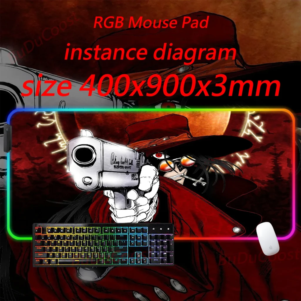 Unique Pattern Hellsing LED Mouse Pad