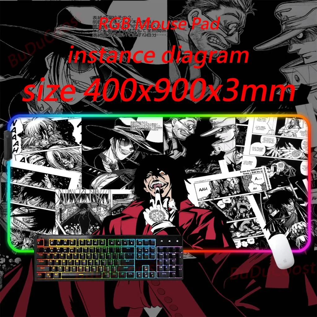 Hellsing Extended Desk LED Mouse Pad