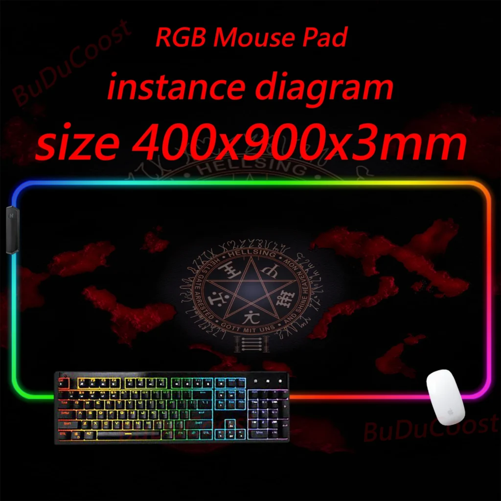 Hellsing Horror Theme LED Mouse Pad