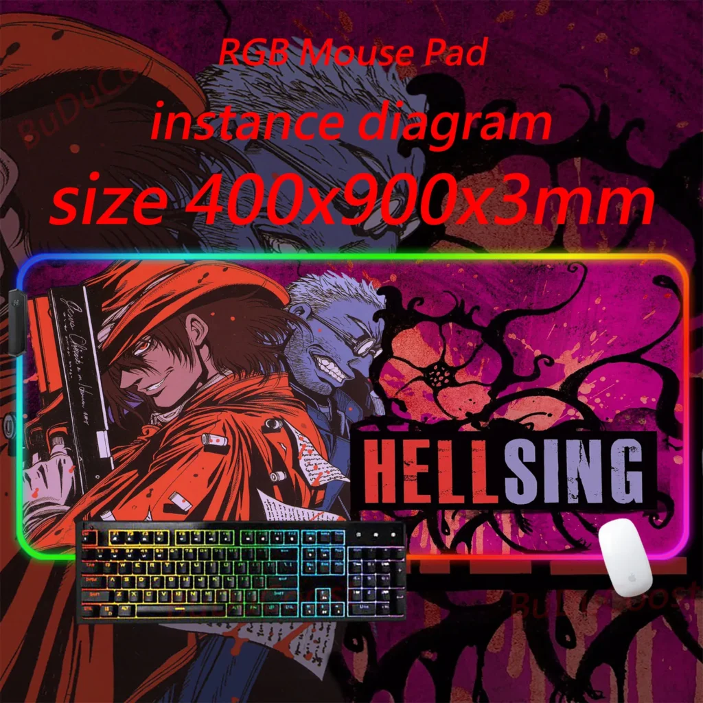 Hellsing Modern Gaming LED Mouse Pad