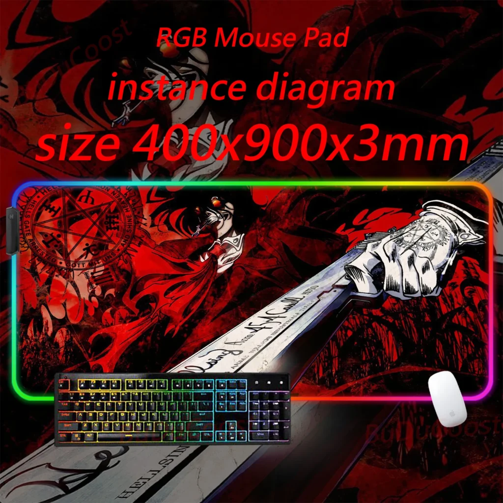 New Collection Hellsing LED Mouse Pad
