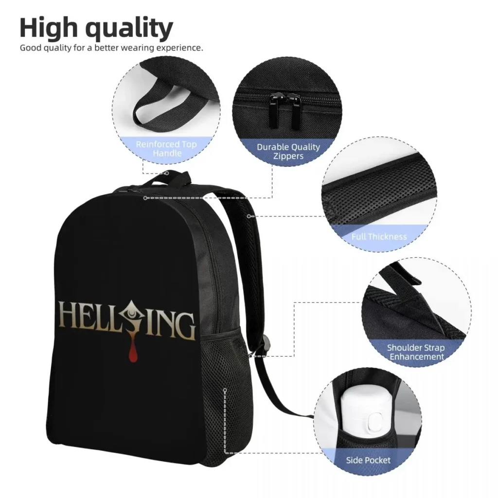 Alucard Hellsing Manga Student Backpack - Image 5