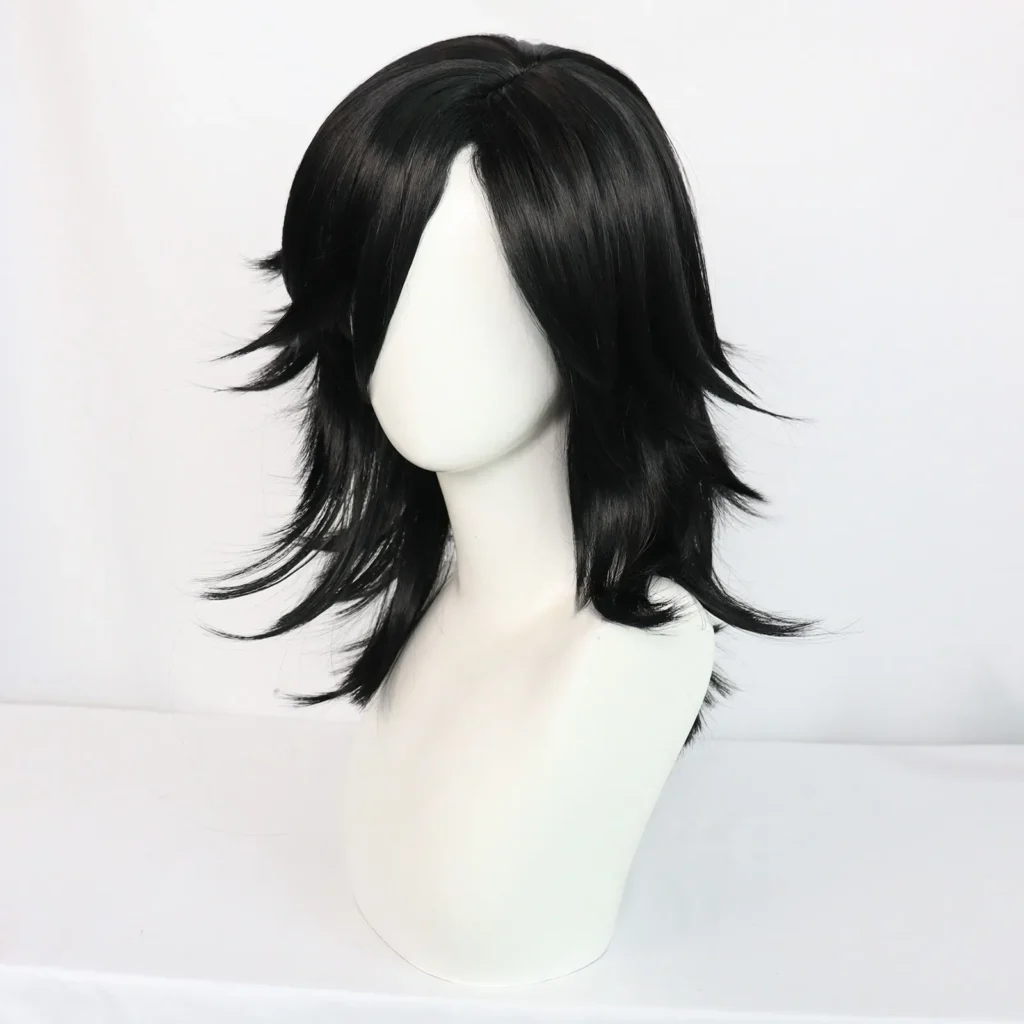 Hellsing Alucard Red Trench Cosplay with Wig – Vampire Black Synthetic Hair - Image 4