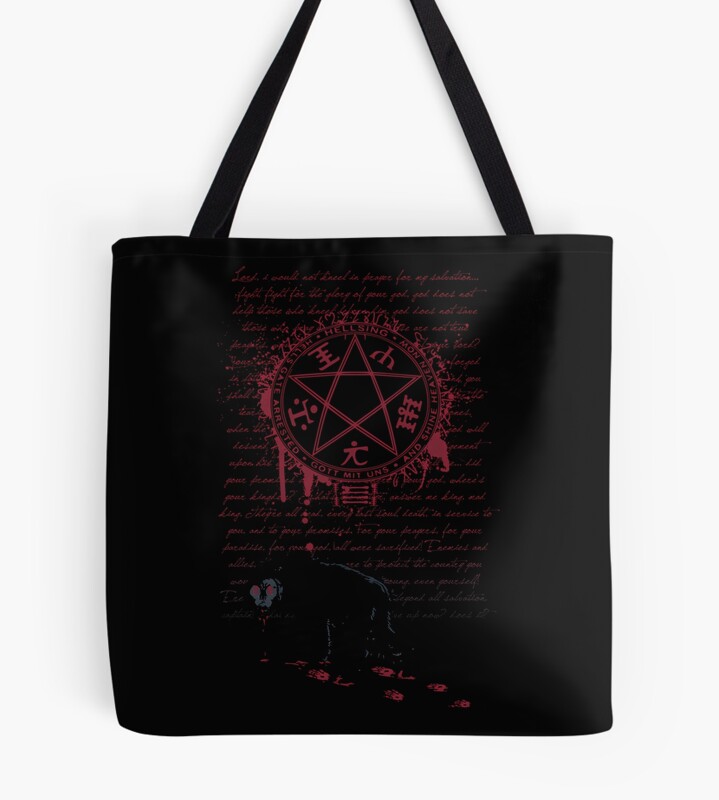 Grim Omen Hellsing Alucard Last Silence Tote Bag
