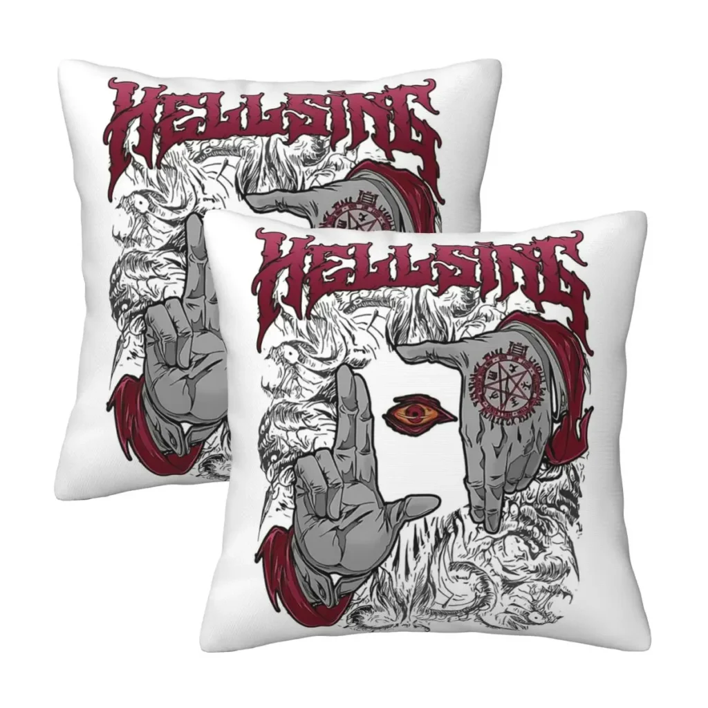 Gothic Style Hellsing Throw Pillow