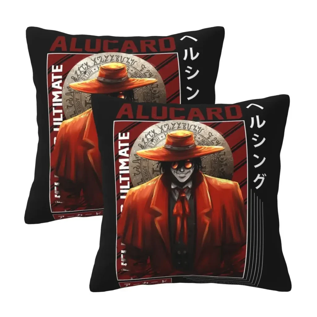 Hellsing Anime Gothic Throw Pillow